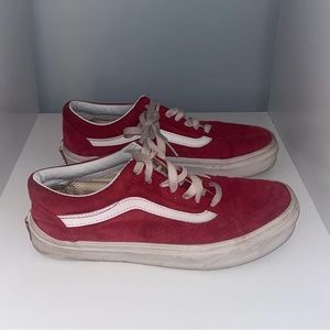 VANS Old Skool Racing Red & True White Shoes